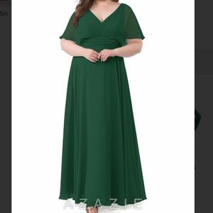 Dark Green Long Bridesmaid/Formal Dress